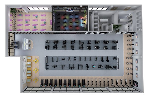 500平方健身房配置方案-广西球王会体育健身器材有限公司